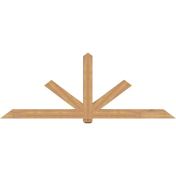 Ekena Millwork Kennewick Timber Gable Bracket, Western Red Cedar, 108"W x 40"H x 5 1/2"D x 5 1/2"F, 9/12 Pitch GBW108X40X0606KEN00SWR - main
